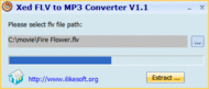 Xed FLV to MP3 Converter screenshot